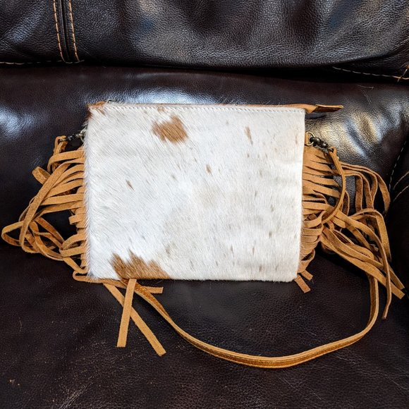 NWOT American Darling Hide Fringe Crossbody - Picture 2 of 2